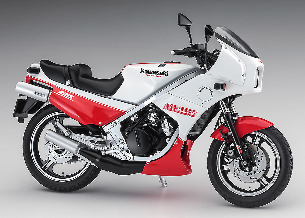 カワサキ KR250 (KR250A) ホワイト/レッドカラー プラモデル (ハセガワ 1/12 バイク 限定生産 No.21745) 商品画像_2