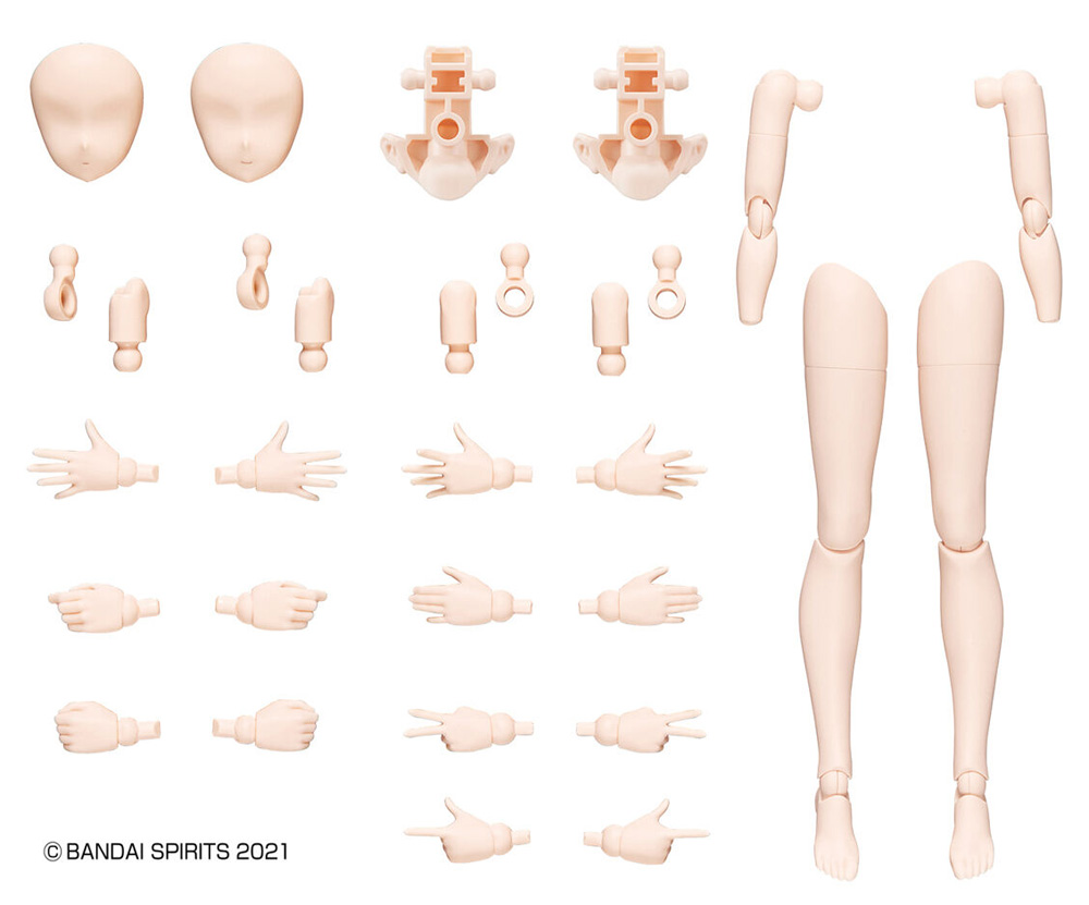 30MS オプションボディパーツ アームパーツ & レッグパーツ カラーB プラモデル (バンダイ 30 MINUTES SISTERS オプションボディパーツ No.OB-009) 商品画像_1