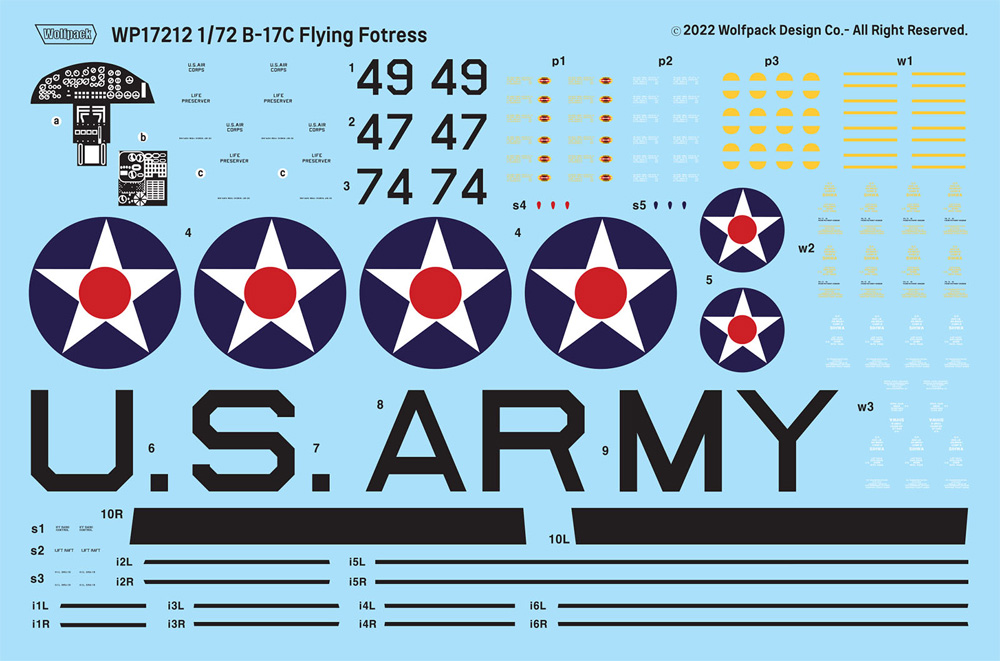 B-17C フライングフォートレス プレミアムエディション プラモデル (ウルフパック ウルフパックデザイン プレミアムエディションキット No.WP17212) 商品画像_2
