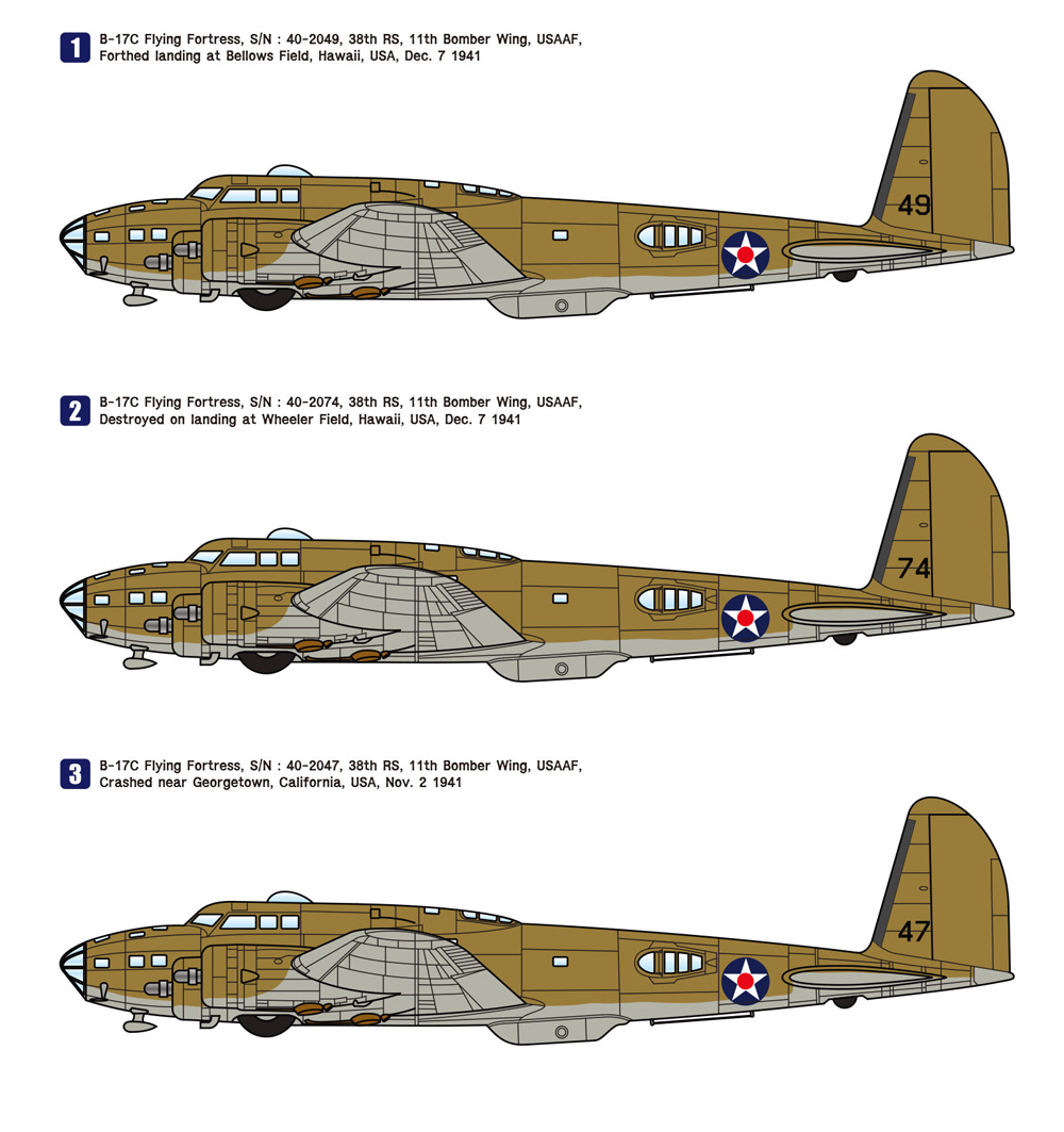 B-17C フライングフォートレス プレミアムエディション プラモデル (ウルフパック ウルフパックデザイン プレミアムエディションキット No.WP17212) 商品画像_3