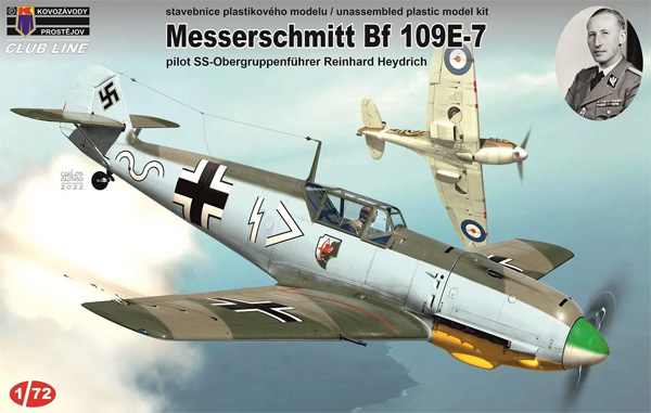 メッサーシュミット Bf109E-7 ラインハルト・ハイドリヒ プラモデル (KPモデル 1/72 エアクラフト プラモデル No.CLK0007) 商品画像