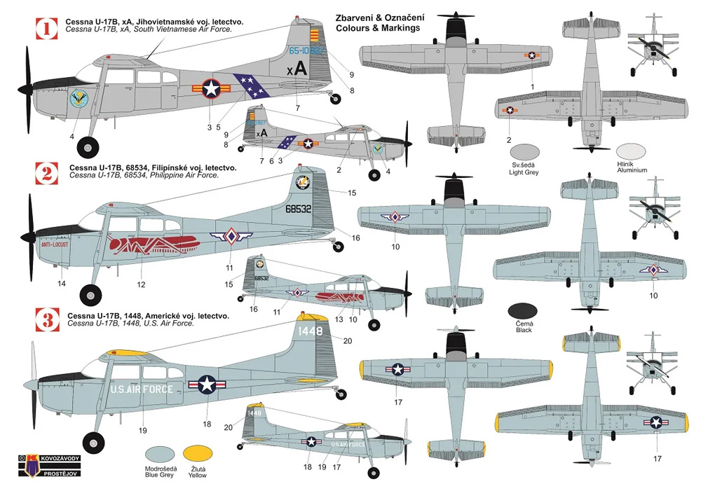 セスナ U-17B スカイワゴン プラモデル (KPモデル 1/72 エアクラフト プラモデル No.KPM0235) 商品画像_1