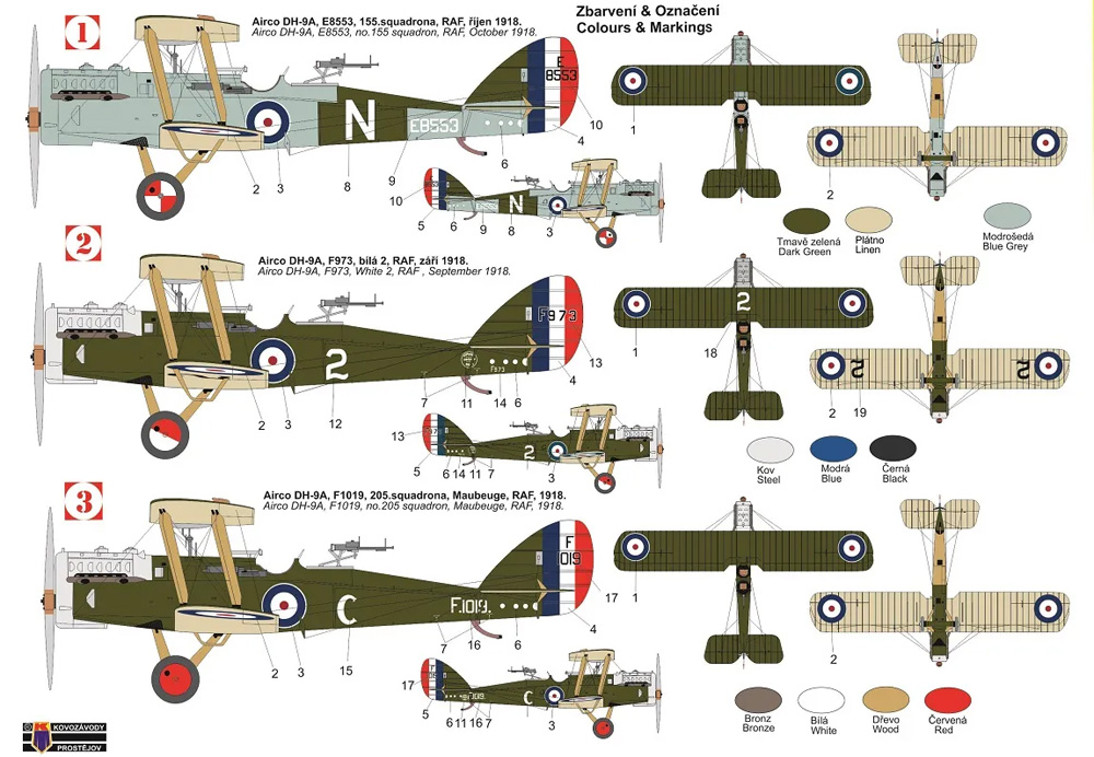 エアコー DH-9A アットウォー プラモデル (KPモデル 1/72 エアクラフト プラモデル No.KPM0310) 商品画像_1