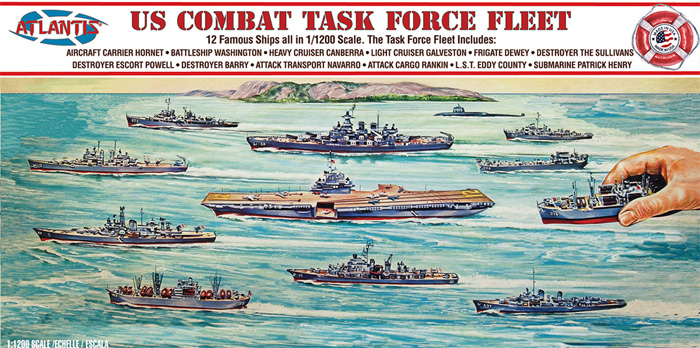 アメリカ海軍 タスクフォース 戦闘艦隊 プラモデル (アトランティス プラスチックモデルキット No.R6300) 商品画像
