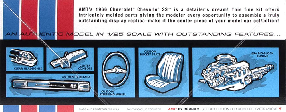 1966 シボレー シェベル SS プラモデル (amt 1/25 カーモデル No.AMT1342/12) 商品画像_3