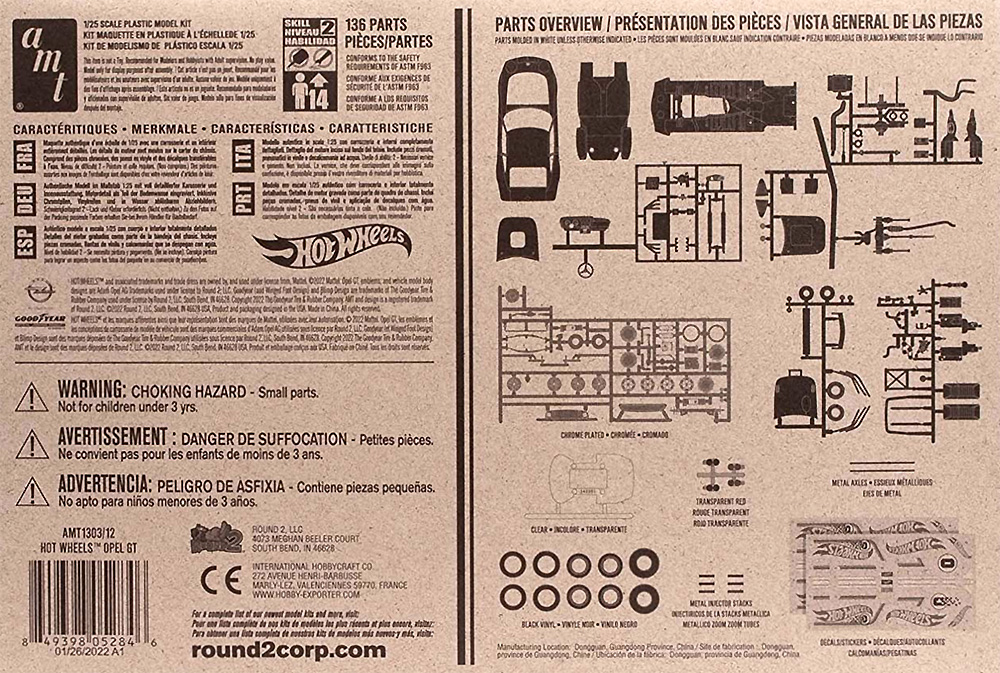 ビュイック オペル GT ホットウィール プラモデル (amt 1/25 カーモデル No.AMT1303/12) 商品画像_1