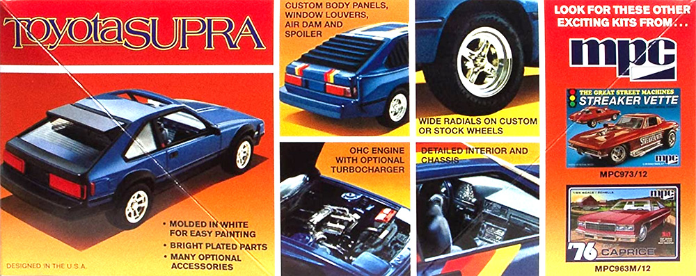 トヨタ スープラ 1983 プラモデル (MPC 1/25 カーモデル No.MPC891/12) 商品画像_3