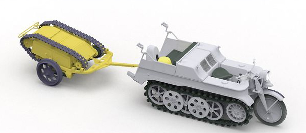 ドイツ Sd.Kfz.302 ゴリアテ 軽爆薬運搬車輌 & カート プラモデル (フリーダムモデル 1/16 ミリタリー No.16003) 商品画像_4