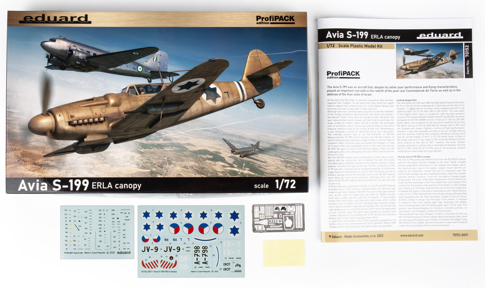 アビア S-199 エルラキャノピー プラモデル (エデュアルド 1/72 プロフィパック No.70152) 商品画像_1