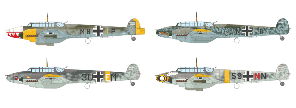 メッサーシュミット Bf110E プラモデル (エデュアルド 1/72 ウィークエンド エディション No.7464) 商品画像_3