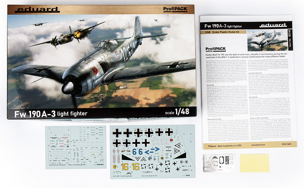 フォッケウルフ Fw190A-3 軽武装型 プラモデル (エデュアルド 1/48 プロフィパック No.82141) 商品画像_2