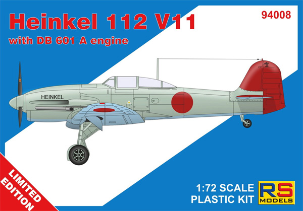 ハインケル 112V11 w/DB601A エンジン 日本軍練習機 プラモデル (RSモデル 1/72 エアクラフト プラモデル No.94008) 商品画像