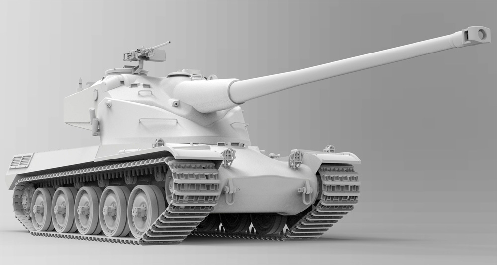 AMX-50(B) フランス重戦車 プラモデル (アミュージングホビー 1/35 ミリタリー No.35A049) 商品画像_2