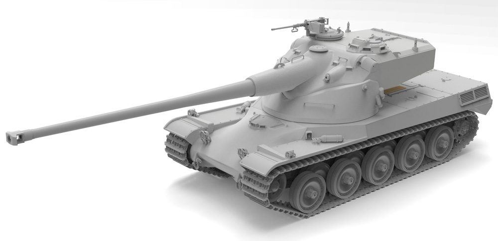 AMX-50(B) フランス重戦車 プラモデル (アミュージングホビー 1/35 ミリタリー No.35A049) 商品画像_3