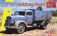 3トン 4×2 カーゴトラック w/野営するドイツ兵フィギュア