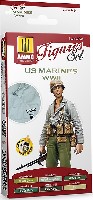 アモ FIGURES SET (Acrylic Color) WW2 アメリカ海兵隊 カラーセット