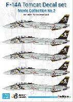 F-14A デカールセット ムービーコレクション No.2 VF-84 ジョリーロジャース 1978-80 (アカデミー用)