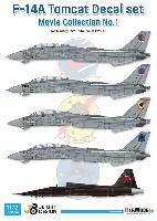 DEF. MODEL デカール F-14A デカールセット ムービーコレクション No.1 トップガン 1986