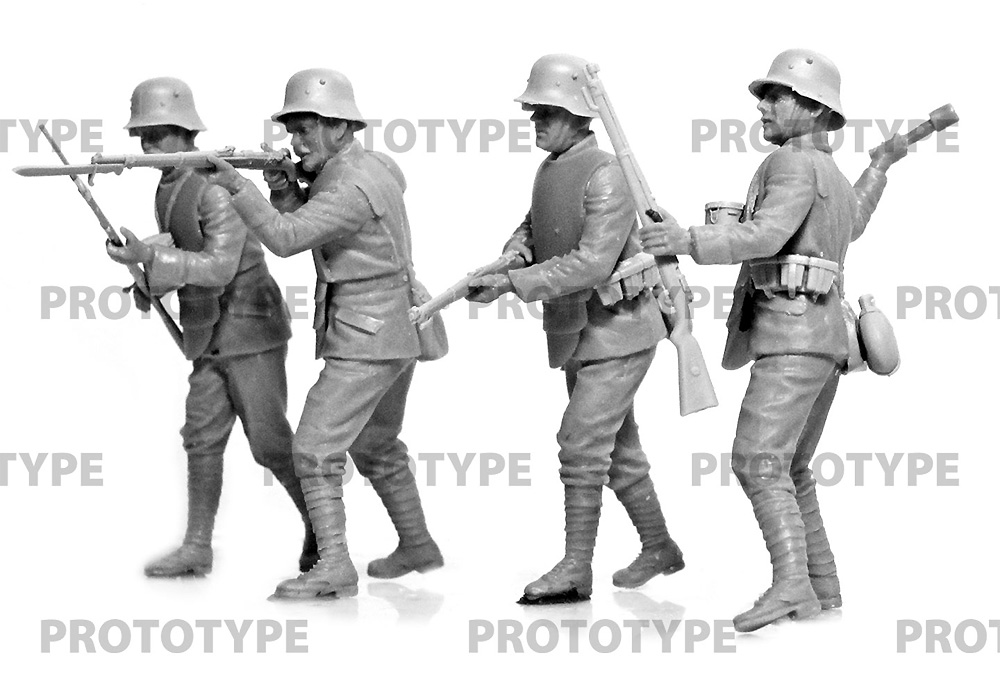 WW1 ドイツ 装甲歩兵 プラモデル (ICM 1/35 ミリタリービークル・フィギュア No.35722) 商品画像_4