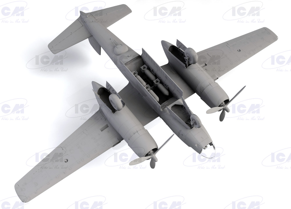 A-26C-15 インベ－ダー w/パイロット&クルー プラモデル (ICM 1/48 エアクラフト プラモデル No.48288) 商品画像_4