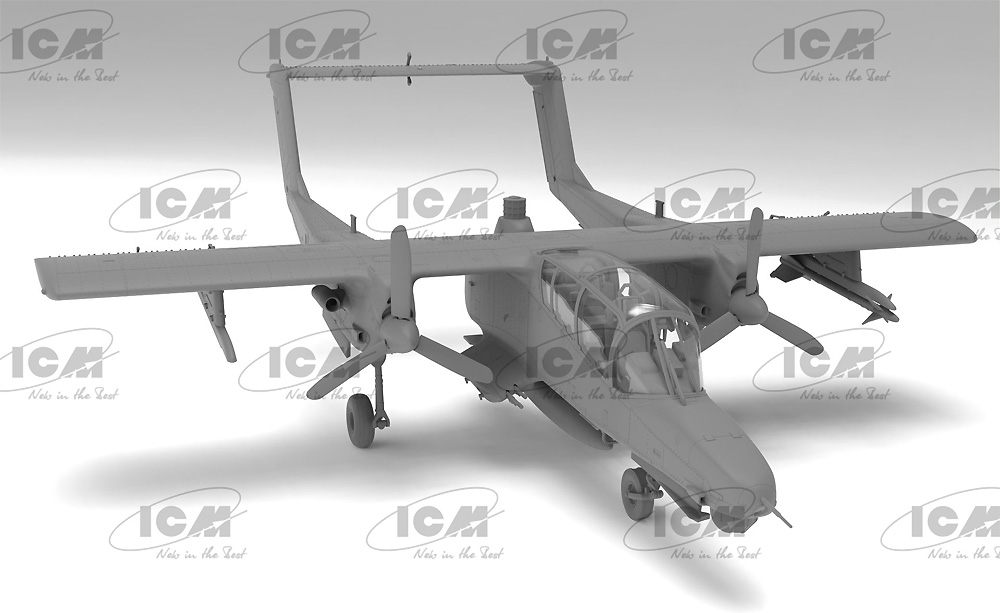 砂漠の嵐作戦 OV-10A & OV-10D+ ブロンコ 1991 プラモデル (ICM 1/48 エアクラフト プラモデル No.48302) 商品画像_2