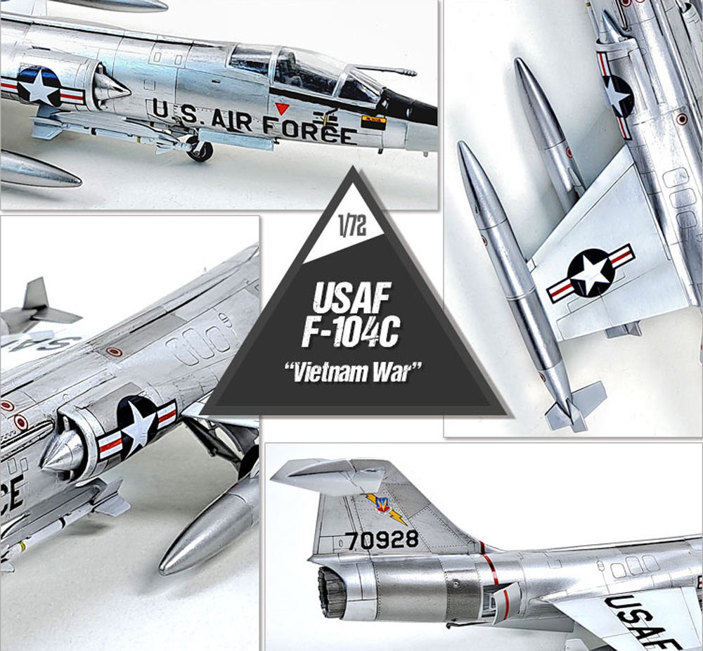 USAF F-104C スターファイター ベトナム戦争 プラモデル (アカデミー 1/72 Aircrafts No.12576) 商品画像_4