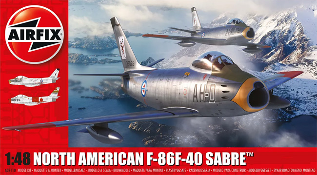 ノースアメリカン F-86F-40 セイバー プラモデル (エアフィックス 1/48 ミリタリーエアクラフト No.A08110) 商品画像