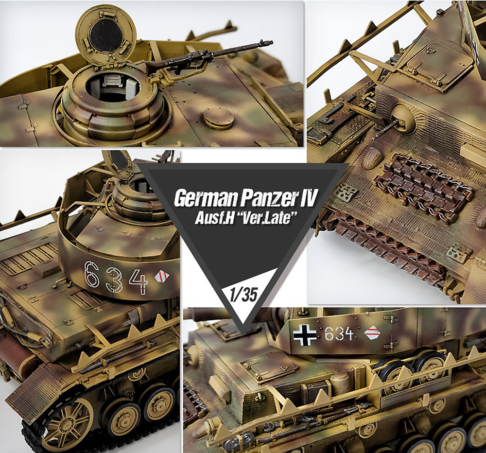 ドイツ 4号戦車H型 後期型 プラモデル (アカデミー 1/35 Armors No.13528) 商品画像_4