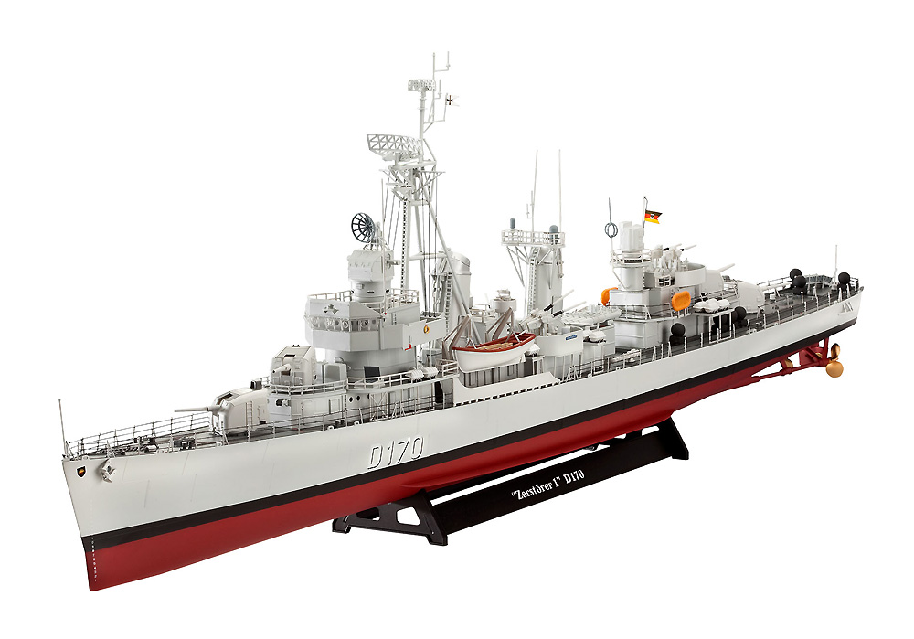 ドイツ駆逐艦 クラス119 (Z1/Z5) プラモデル (レベル 1/144 艦船モデル No.05179) 商品画像_1