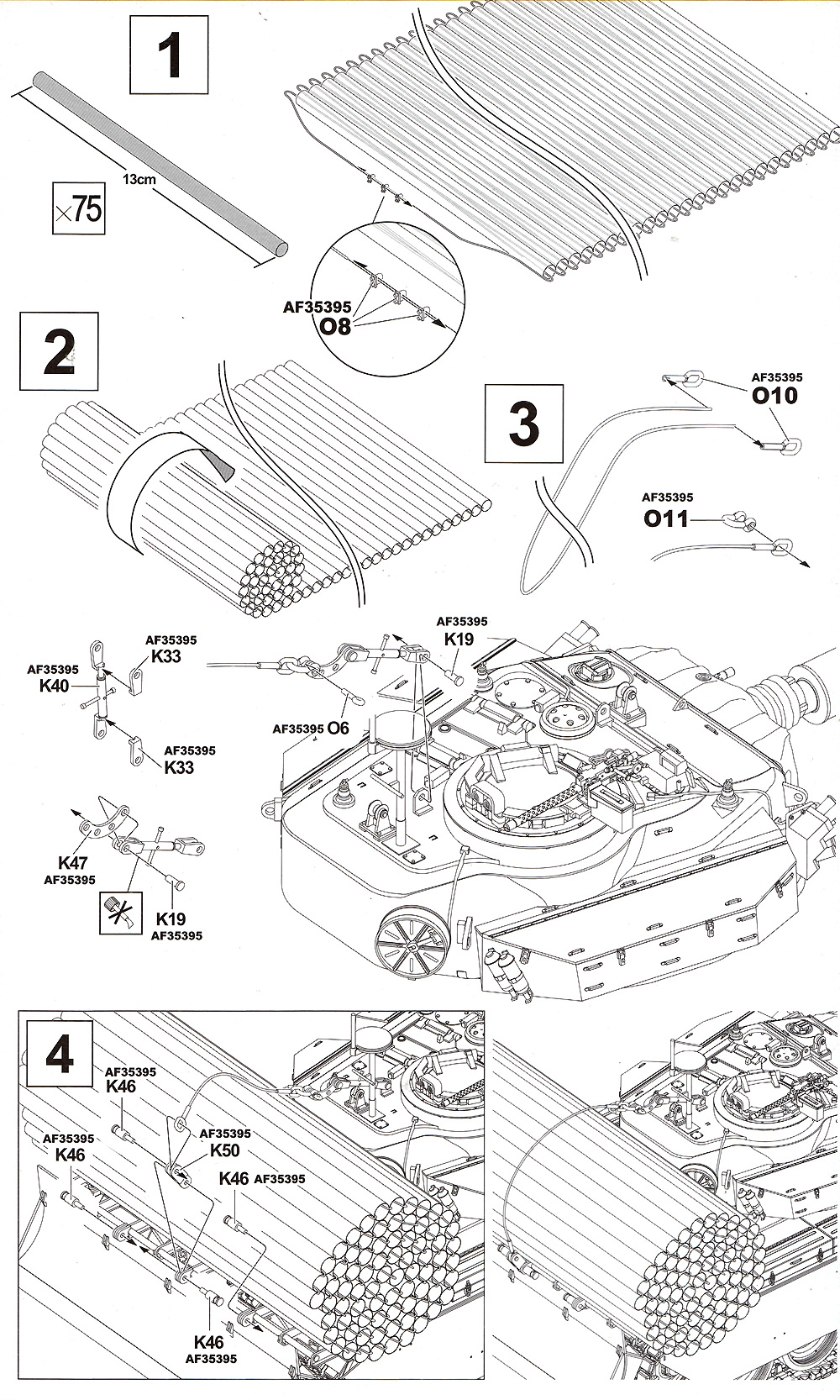 超壕用パイプ (FV35395 センチュリオン Mk.5 AVRE専用) プラモデル (AFV CLUB 1/35 AC ディテールアップパーツ No.AC35025) 商品画像_1