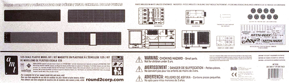 グレートデン 40ft. ドライバン トレーラー プラモデル (amt 1/25 カーモデル No.AMT1185/06) 商品画像_1