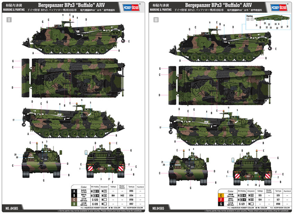 ドイツ陸軍 BPz3 バッファロー 戦車回収車 プラモデル (ホビーボス 1/35 ファイティングビークル シリーズ No.84565) 商品画像_2