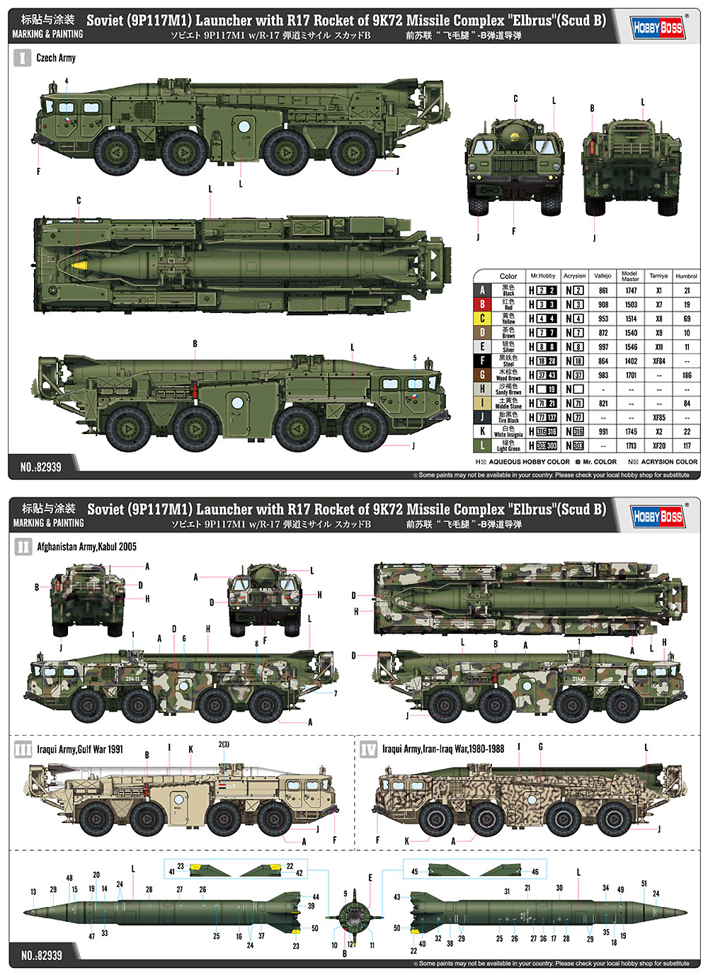 ソビエト 9P117M1 w/R-17 弾道ミサイル スカッドB プラモデル (ホビーボス 1/72 ファイティングビークル シリーズ No.82939) 商品画像_2