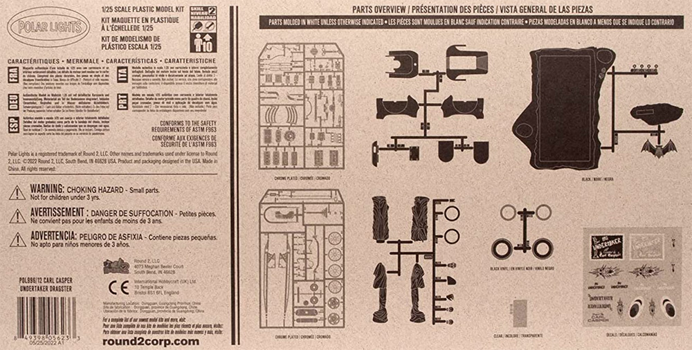 カール・キャスパー アンダーテイカー ドラッグスター プラモデル (ポーラライツ プラスチックモデルキット No.POL996/12) 商品画像_1