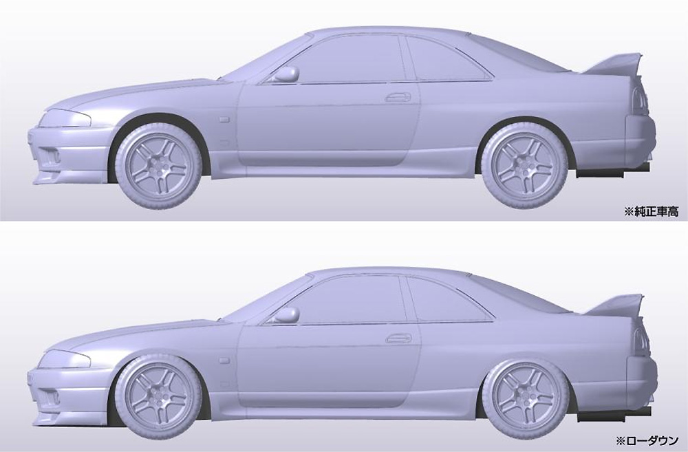 ニッサン R33 スカイライン GT-R ブラック プラモデル (アオシマ ザ・スナップキット No.015-B) 商品画像_4