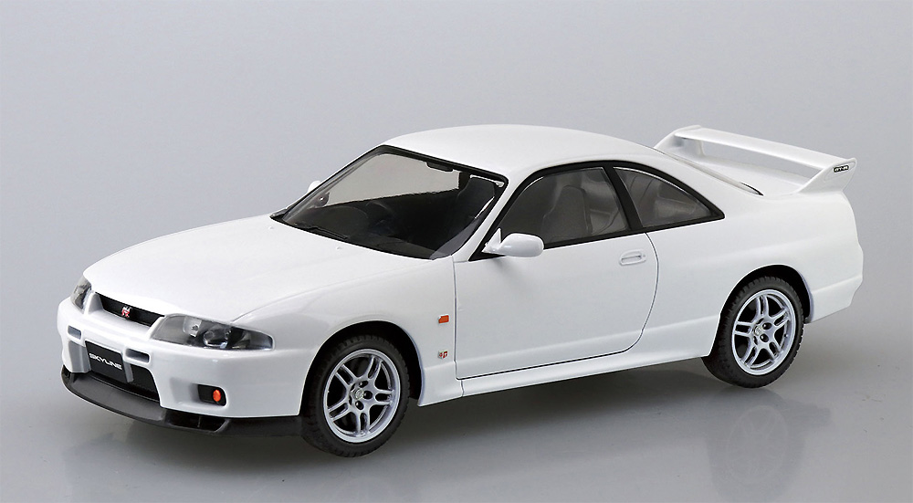 ニッサン R33 スカイライン GT-R ホワイト プラモデル (アオシマ ザ・スナップキット No.015-C) 商品画像_2