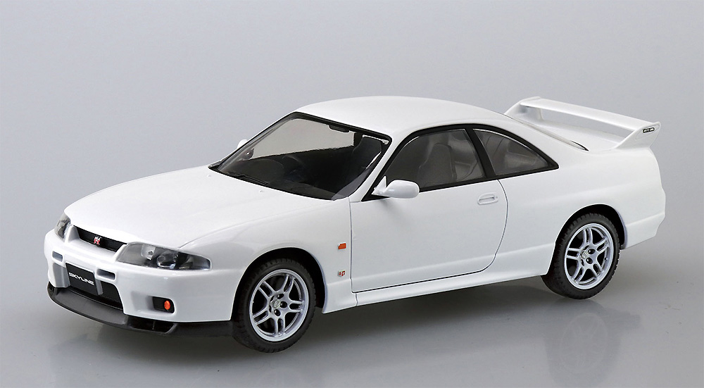 ニッサン R33 スカイライン GT-R ホワイト プラモデル (アオシマ 1/32 ザ・スナップキット No.015-C) 商品画像_2