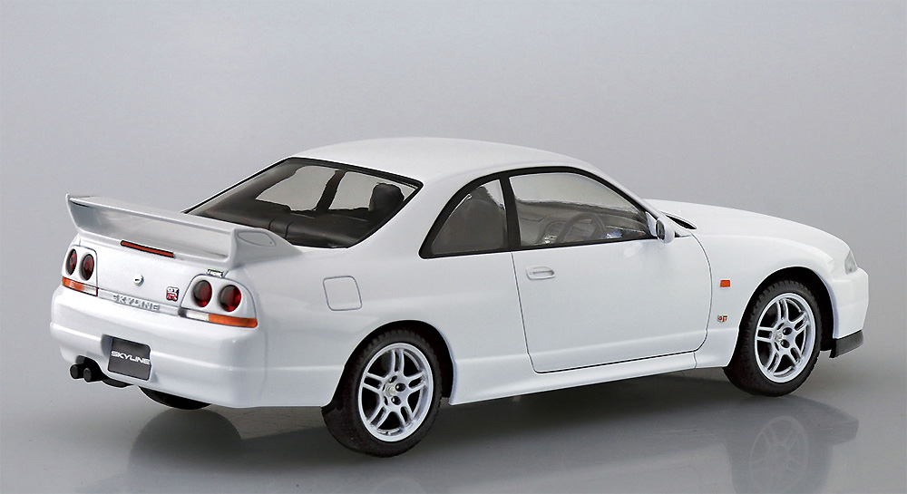 ニッサン R33 スカイライン GT-R ホワイト プラモデル (アオシマ 1/32 ザ・スナップキット No.015-C) 商品画像_3