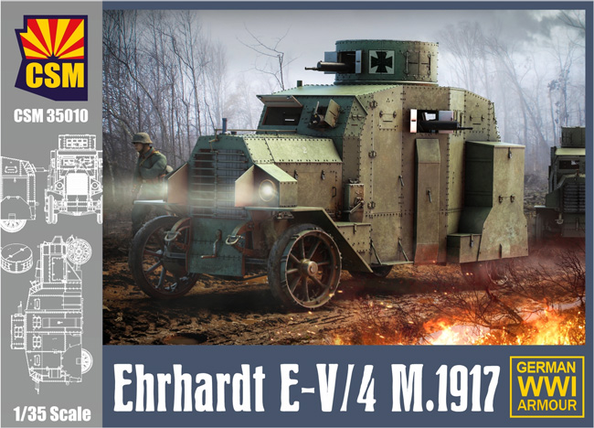 エアハルト E-V/4 装甲車 1917年型 プラモデル (コッパーステートモデル 1/35 Kits No.CSM35010) 商品画像