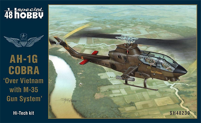 AH-1G コブラ w/M-35 20mm砲 ベトナム戦争 ハイテックキット プラモデル (スペシャルホビー 1/48 エアクラフト プラモデル No.SH48230) 商品画像