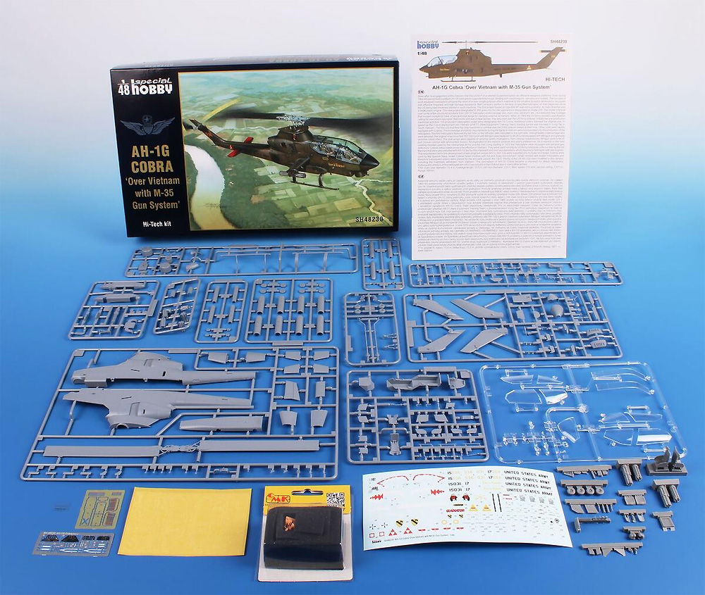 AH-1G コブラ w/M-35 20mm砲 ベトナム戦争 ハイテックキット プラモデル (スペシャルホビー 1/48 エアクラフト プラモデル No.SH48230) 商品画像_2