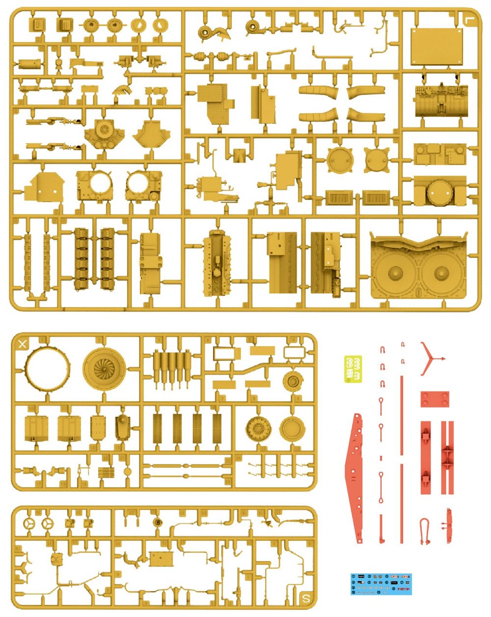 レオパルト 2 用 パワーパック＆スリングセット プラモデル (ライ フィールド モデル Upgrade Solution Series No.2050) 商品画像_1