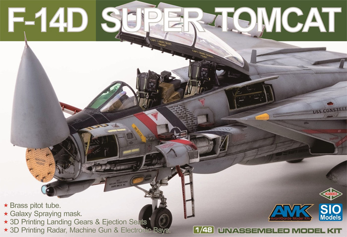 F-14D スーパートムキャット スペシャルエディション プラモデル (AMK 1/48 Aircrafts series No.K48003) 商品画像