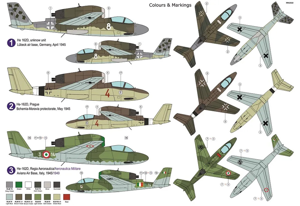 ハインケル He162D サラマンダー プラモデル (AZ model 1/72 エアクラフト プラモデル No.AZ7826) 商品画像_1