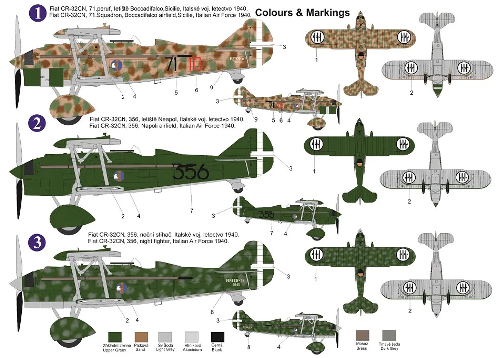 フィアット CR-32CN フレッチア 夜間戦闘機 プラモデル (AZ model 1/72 エアクラフト プラモデル No.AZ7829) 商品画像_1