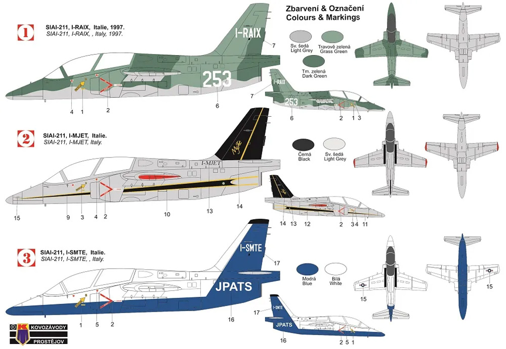 SIAI S-211 ジェット練習機 プラモデル (KPモデル 1/72 エアクラフト プラモデル No.KPM0346) 商品画像_1