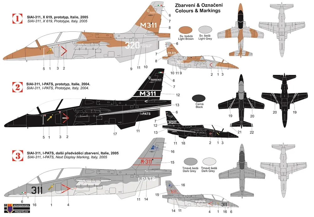 SIAI M-311 プラモデル (KPモデル 1/72 エアクラフト プラモデル No.KPM0348) 商品画像_1