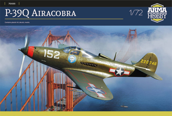 P-39Q エアラコブラ プラモデル (アルマホビー 1/72 エアクラフト プラモデル No.70055) 商品画像