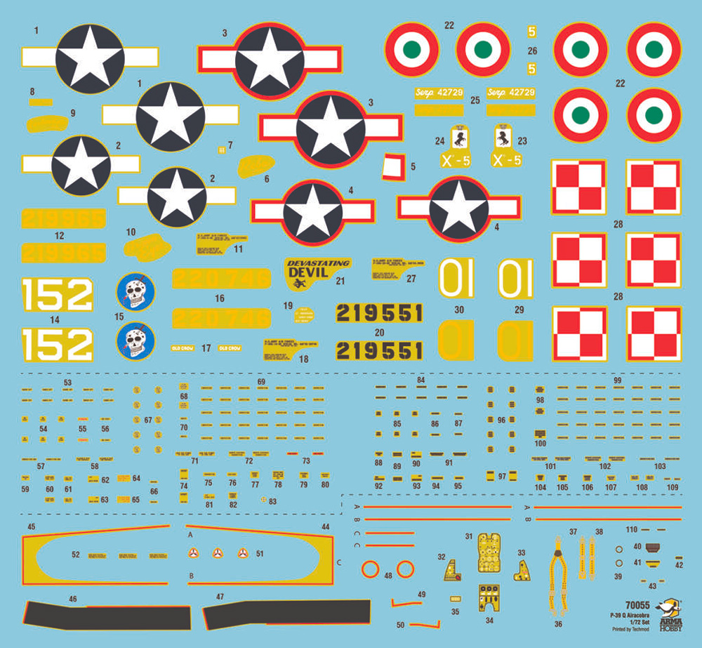 P-39Q エアラコブラ プラモデル (アルマホビー 1/72 エアクラフト プラモデル No.70055) 商品画像_3