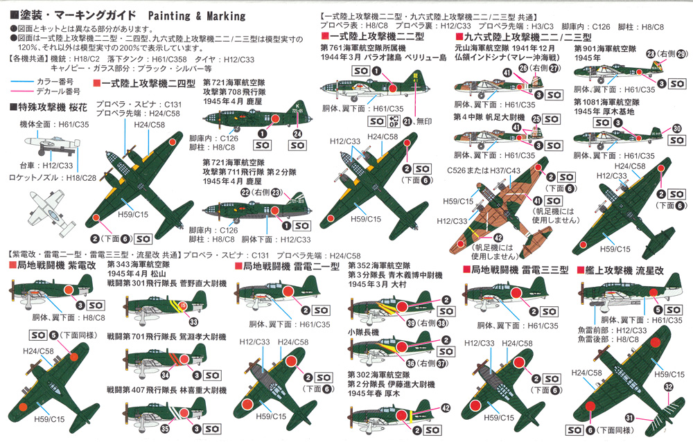 日本海軍機セット 8 プラモデル (ピットロード スカイウェーブ S シリーズ No.S067) 商品画像_1